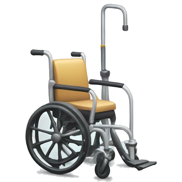 white cane and wheelchair emoji