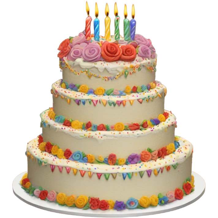 Big birthday cake for my wife emoji