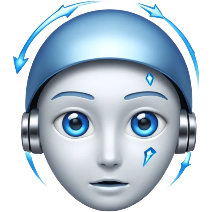 falling AI emoji