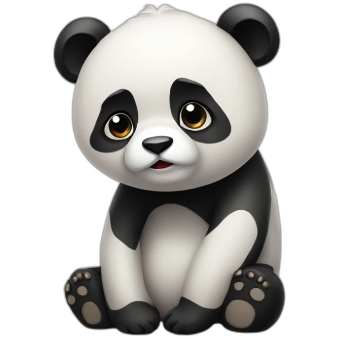 Sad cute panda  emoji