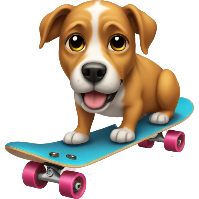 Dog on a skateboard  emoji