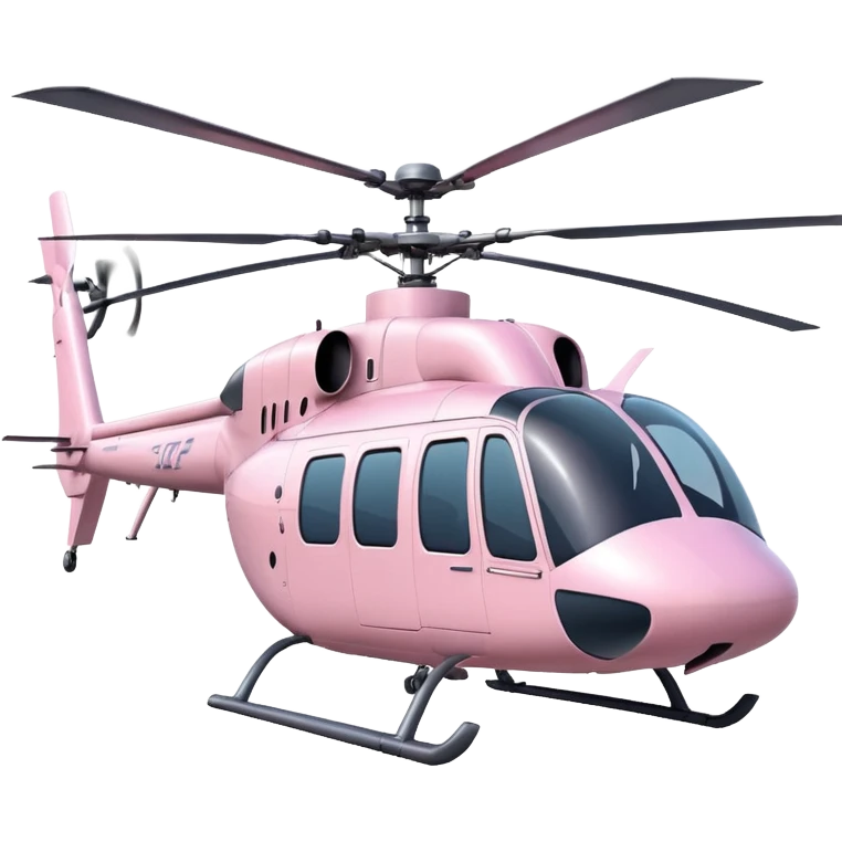 Light pink huge helicopter emoji
