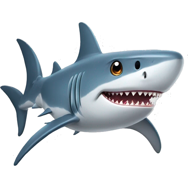 Shark with hat emoji