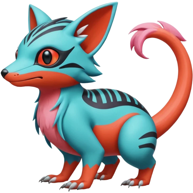  exotic tropical cyber-Sleuth-Loyd-Garmaddon-Litten-Linoone-Noibat-Fakémon-Pokémon-Vernid-creature emoji