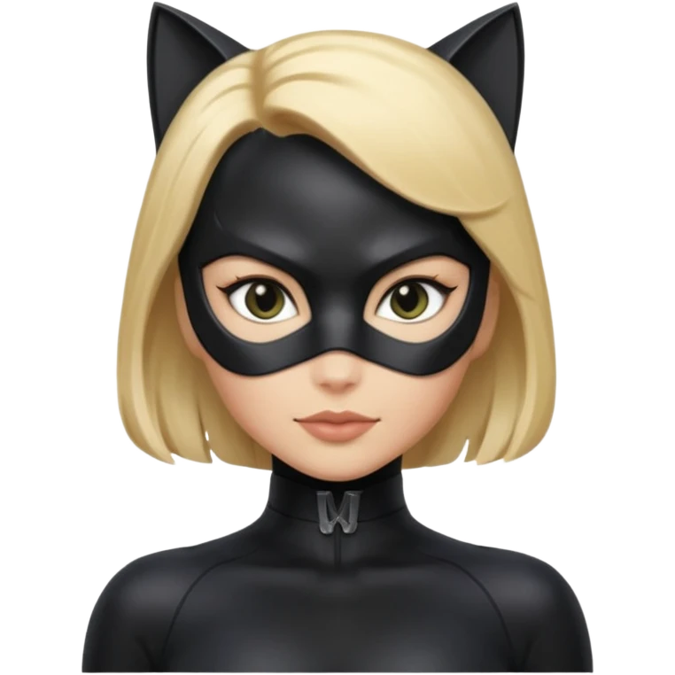 Catwoman with blonde hair emoji
