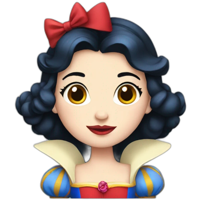 Snow white with dress emoji