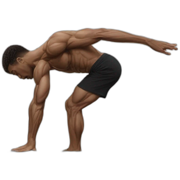 planche, planche, calisthenics, male, sideshot emoji