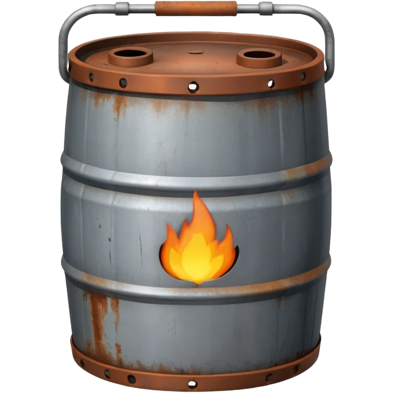 generate a realistic metal natural gas barrel emoji