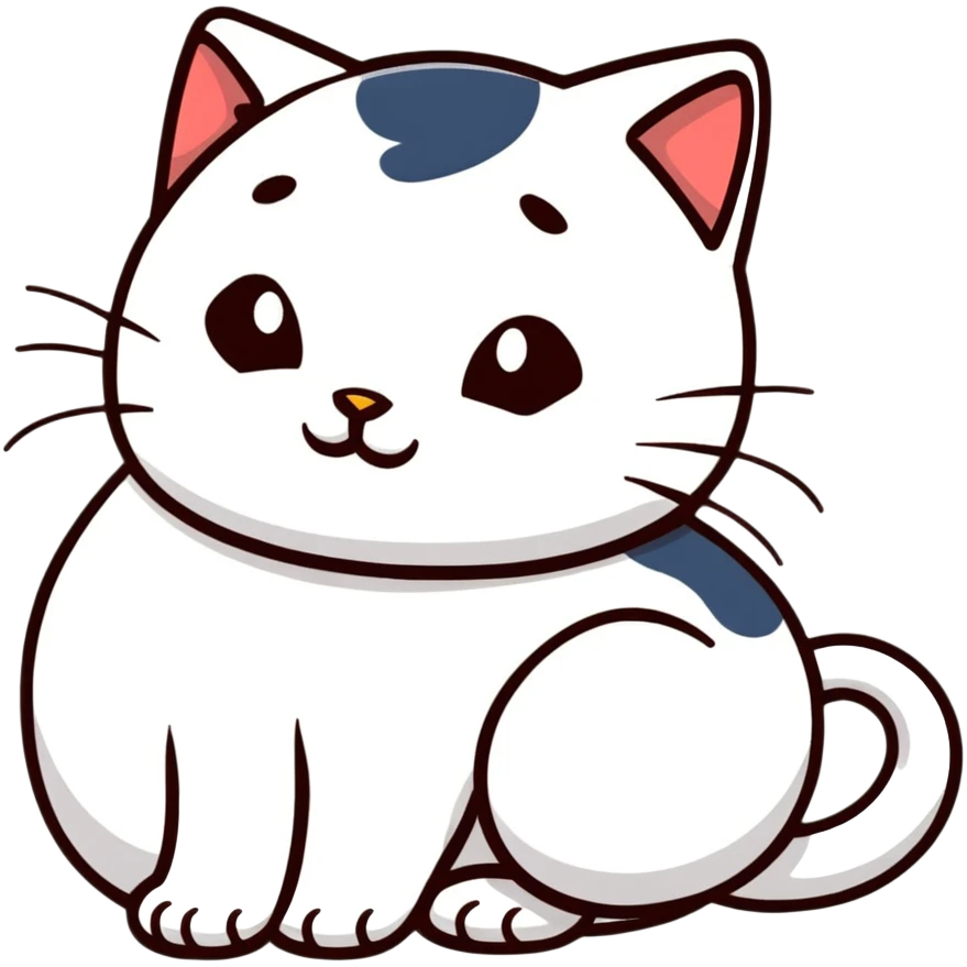 sleepy cat curled up emoji