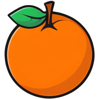 tangerine emoji