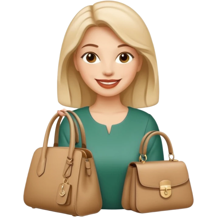 italian fashion with bag emoji