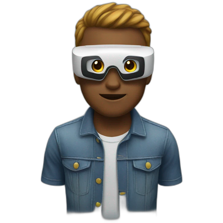 in virtual reality emoji