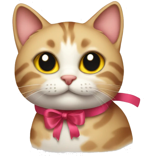 cat with ribbon  emoji