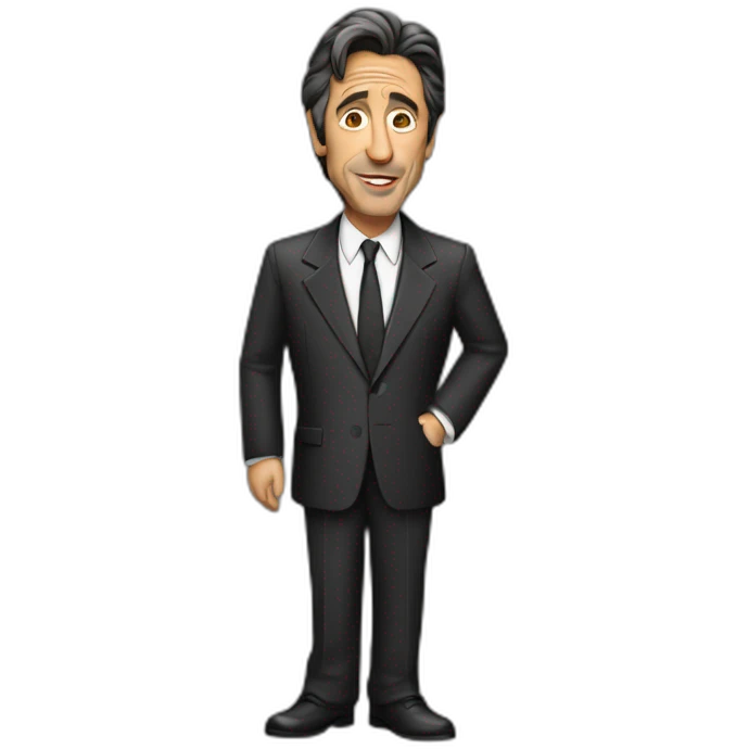 al pacino cartoon wearing suit emoji