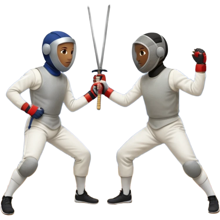 fencing with epees emoji