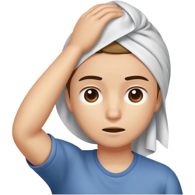 face wiping sweat from forehead with a cloth emoji