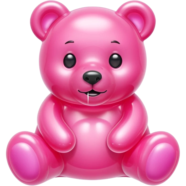 bubblegum pink jelly bear emoji