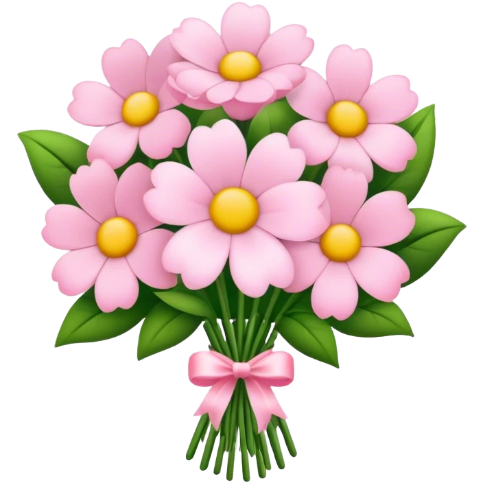 light pink flower bouquet  emoji
