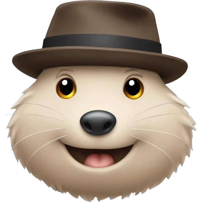 Mole with hat emoji