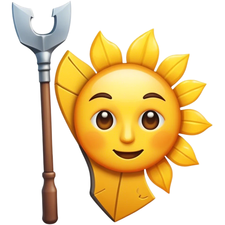 Spade under the sun emoji