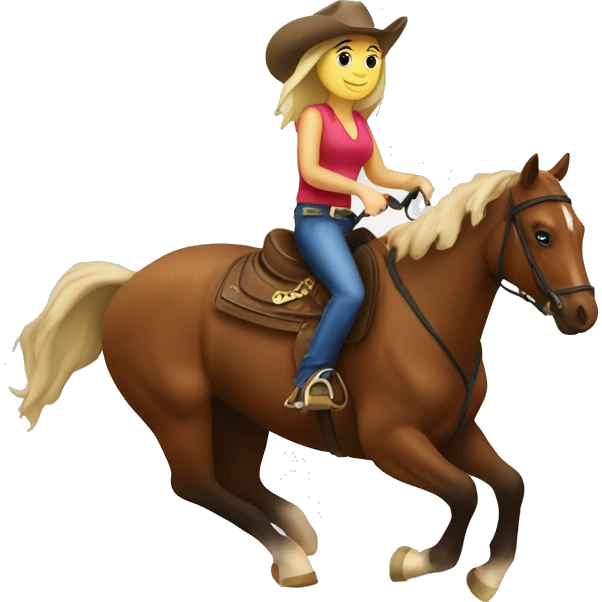Barrel racing emoji