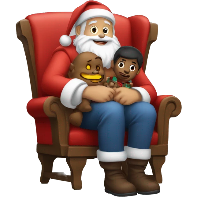 Sitting on Santa’s lap  emoji