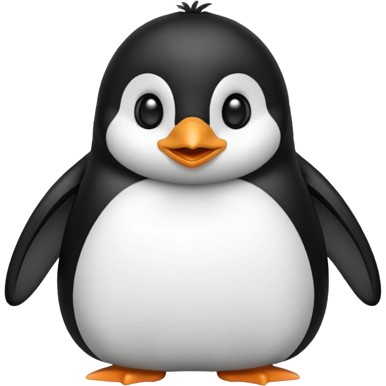 cartoon penguin, cute emoji