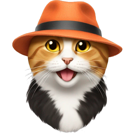 Cat in a hat emoji