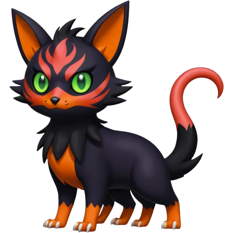 Noibat-Nargacuga-Litten-Torracat-fusion-Fakemon-Pokémon-creature  emoji