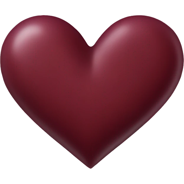 Maroon heart  emoji