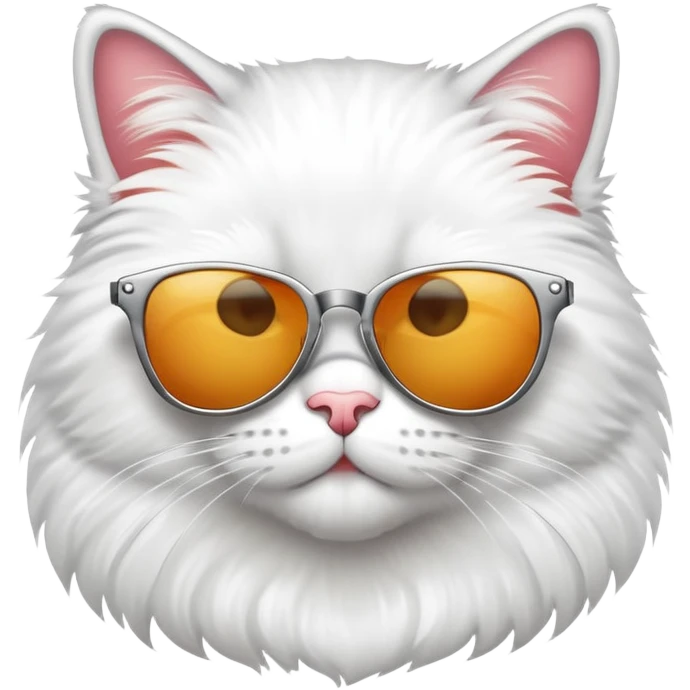 Cool cat wearing sunglasses, looking confident emoji