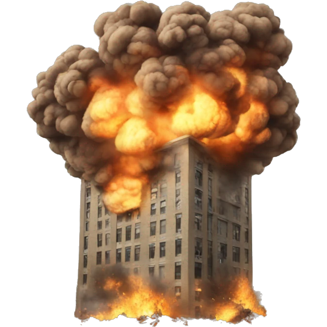 explosion in the background emoji