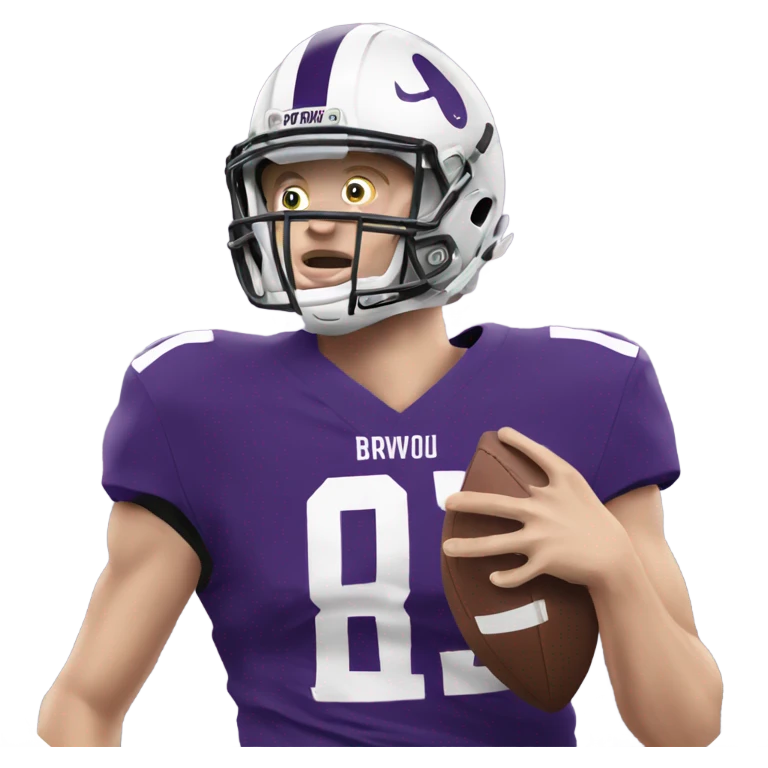 Joe burrow throwing a football emoji