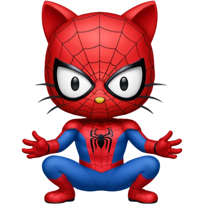 Hello kitty spiderman emoji