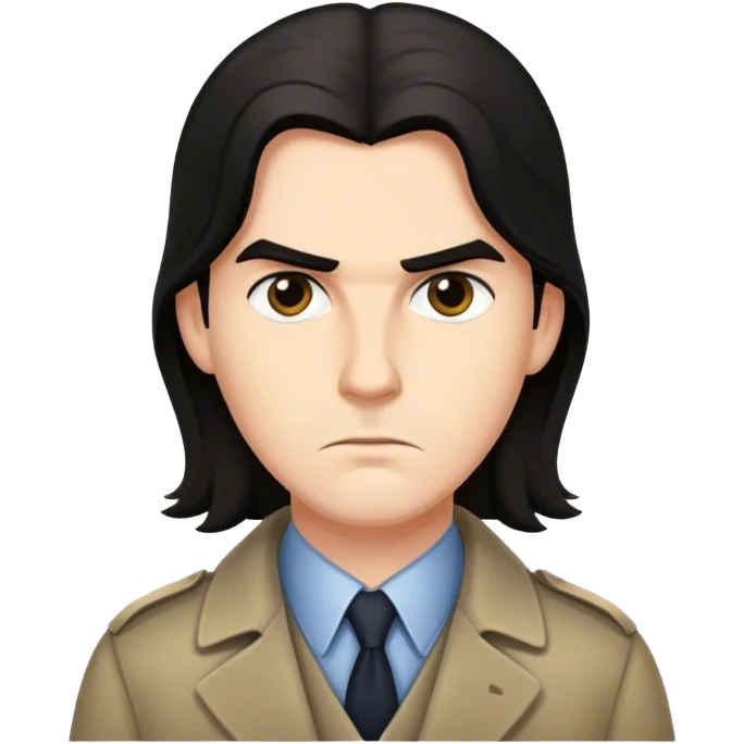 Detective with very long hair emoji