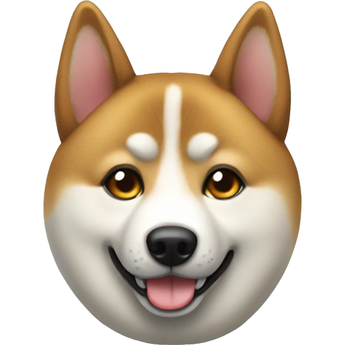 Un akita inu feliz emoji