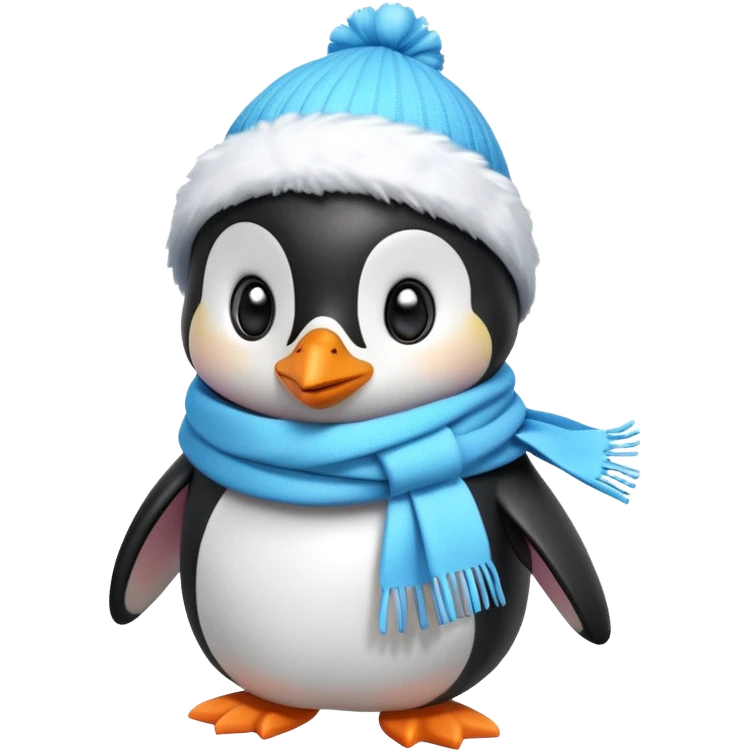 cute penguin character, winter vibe, small scarf, 3D cartoon, mobile game icon style, clean background, no text, no watermark


 emoji