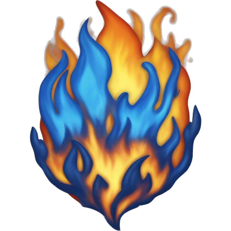 Flame of blue fire  emoji
