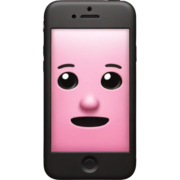 Pink iPhone  emoji