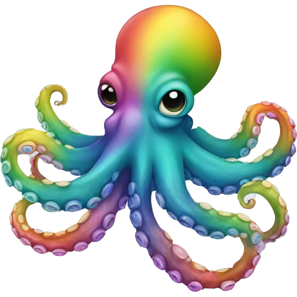 rainbow octopus emoji