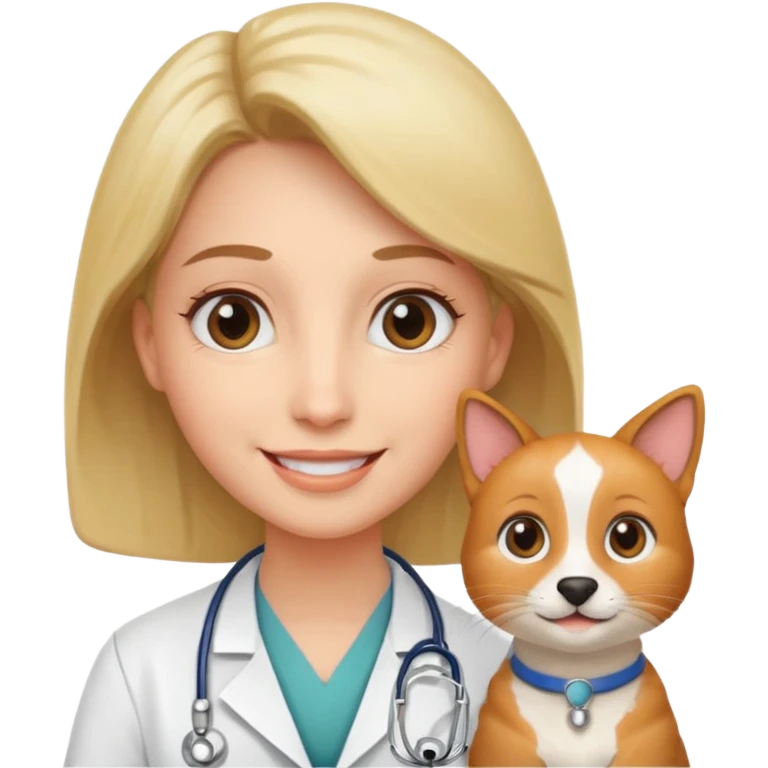 doctor with pet emoji