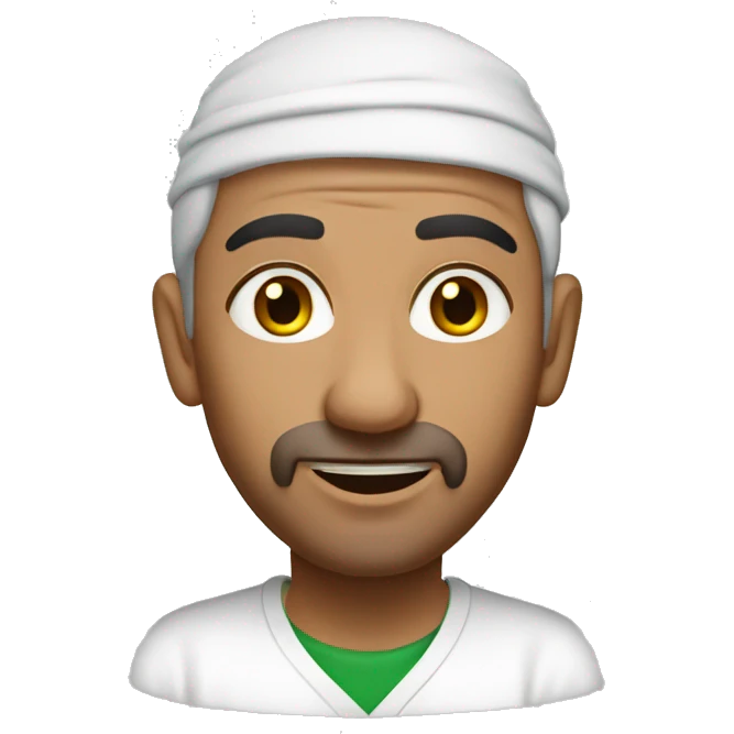 algerian man in the moo emoji