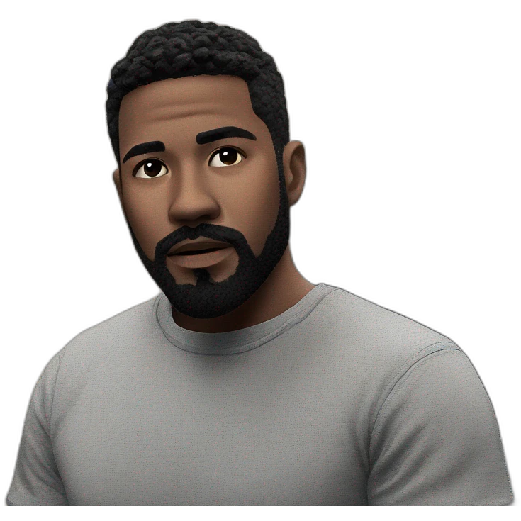 mysterious bearded man facing you emoji