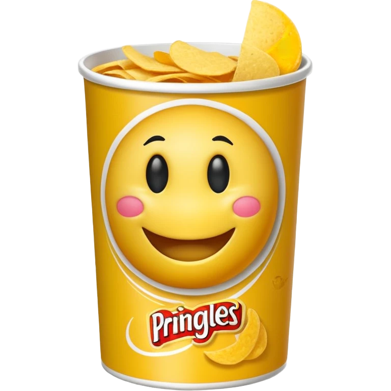 Smikey face eating Pringles  emoji