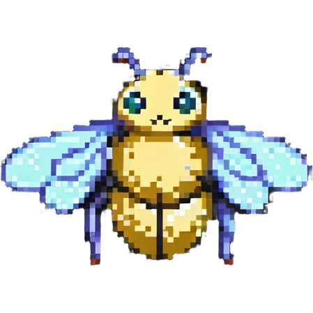 fluffy bee emoji