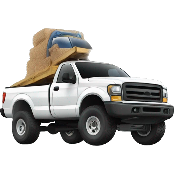 Lifted truck emoji