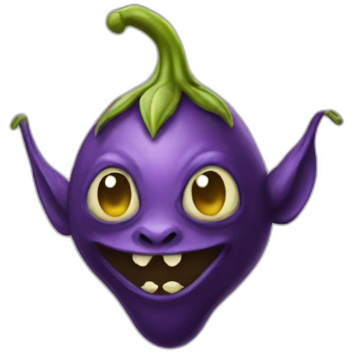 Eggplant goblin emoji