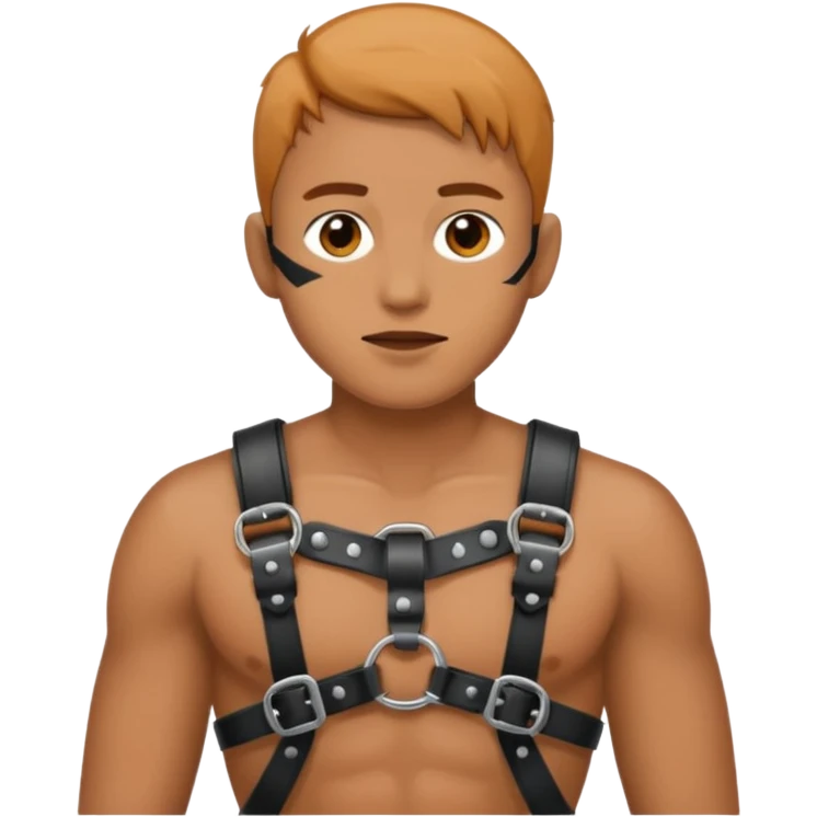 Strap on harness with penis emoji