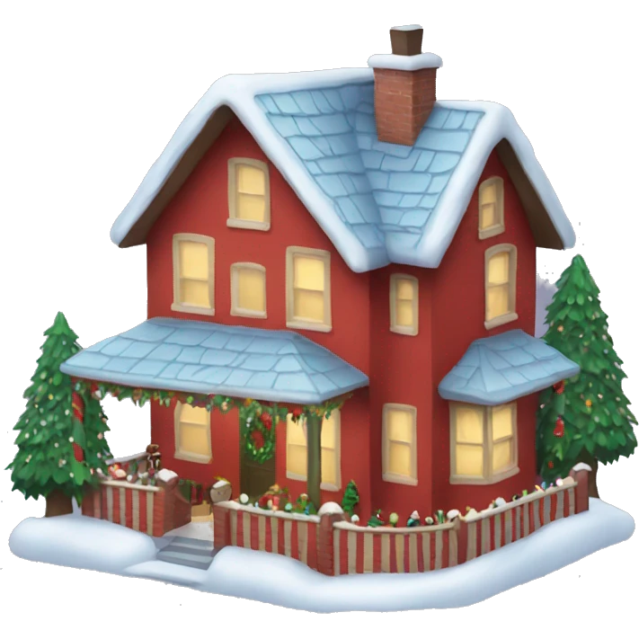 Christmas house emoji