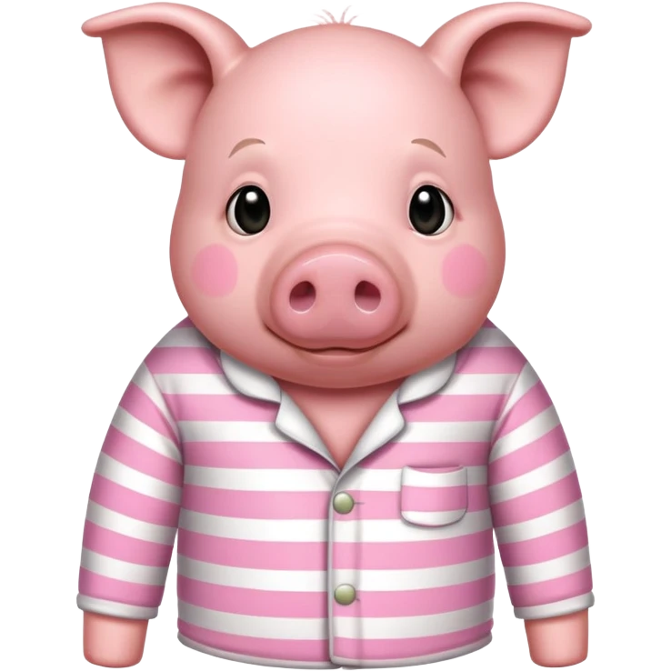 Pig wearing pyjamas  emoji